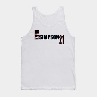 Kyffin Simpson '23 black text Tank Top